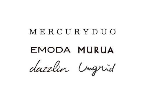 MERCURYDUO/EMODA/MURUA/Ungrid/dazzlin マーキュリーデュオ エモダ ムルーア アングリッド ダズリン